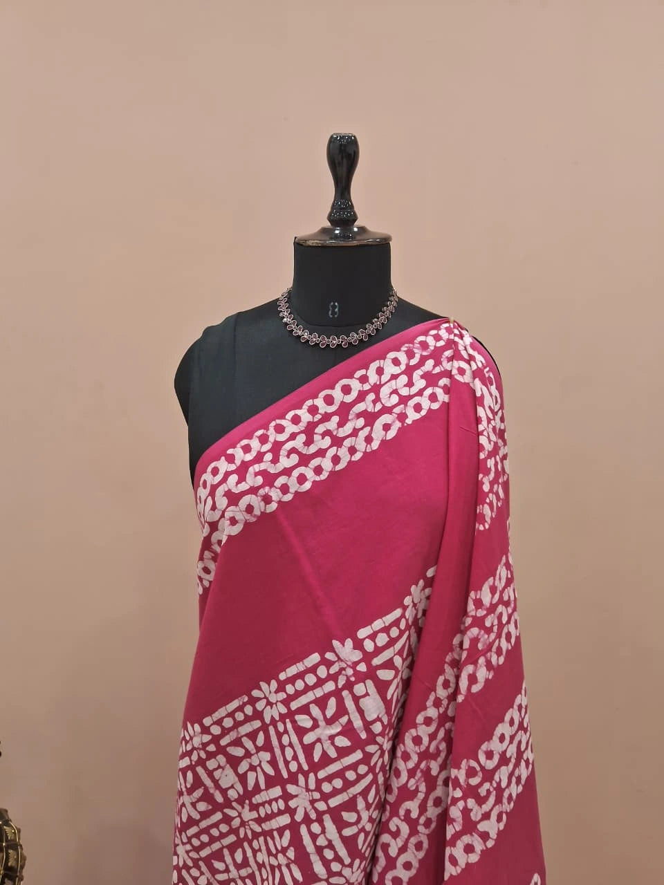 Sorbet Pink Soft Cotton Saree 1