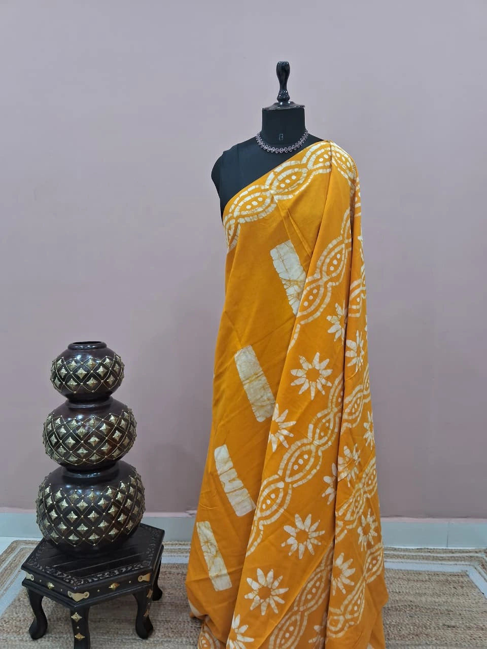 Mango Yellow Soft Cotton Saree