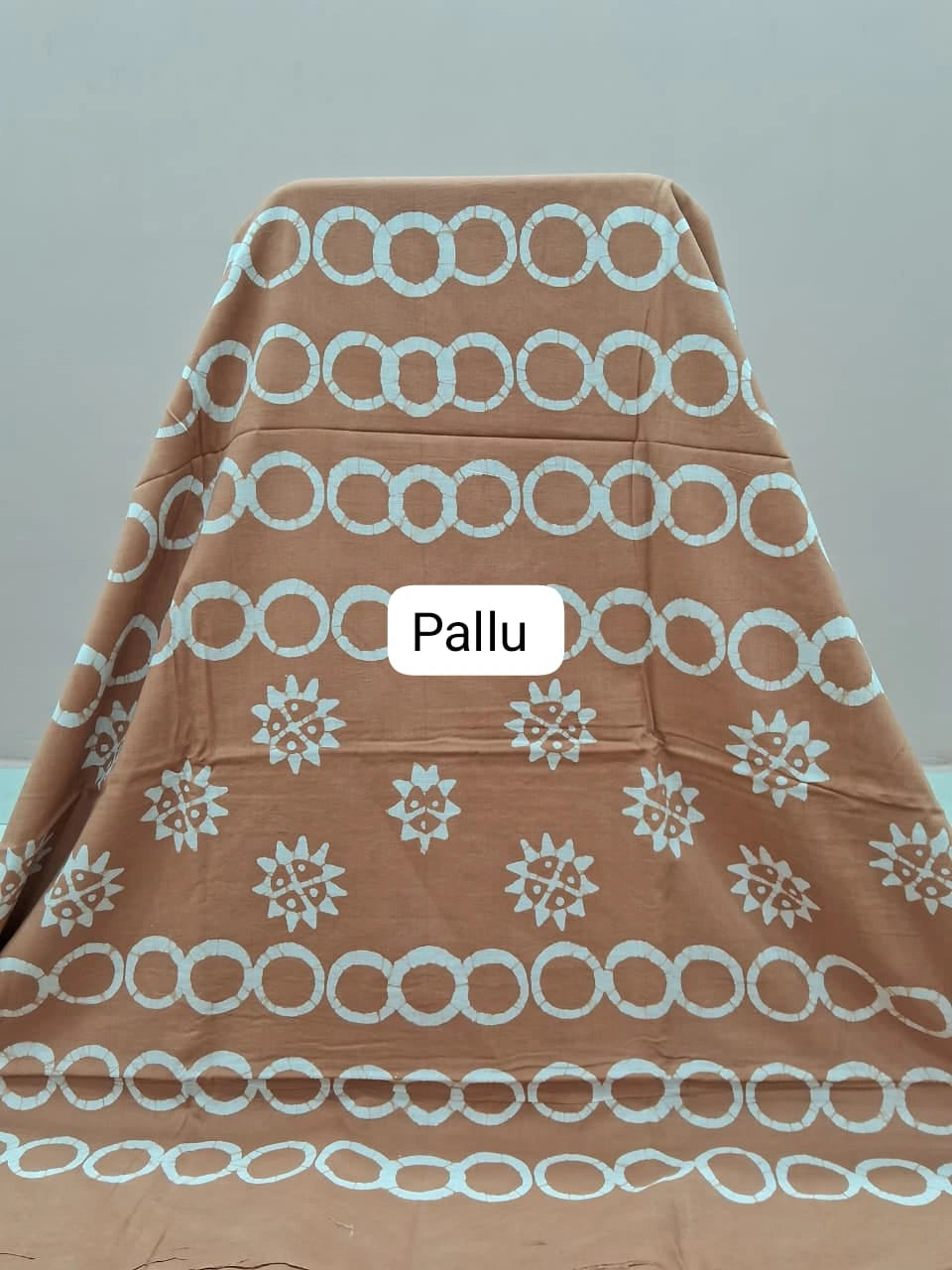 Light Orange Soft Cotton Saree Pallu