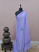 Light Lavender Soft Cotton Saree