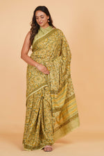 Graceful Green Soft Cotton saree