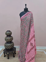 Premium Peach Soft Cotton Saree