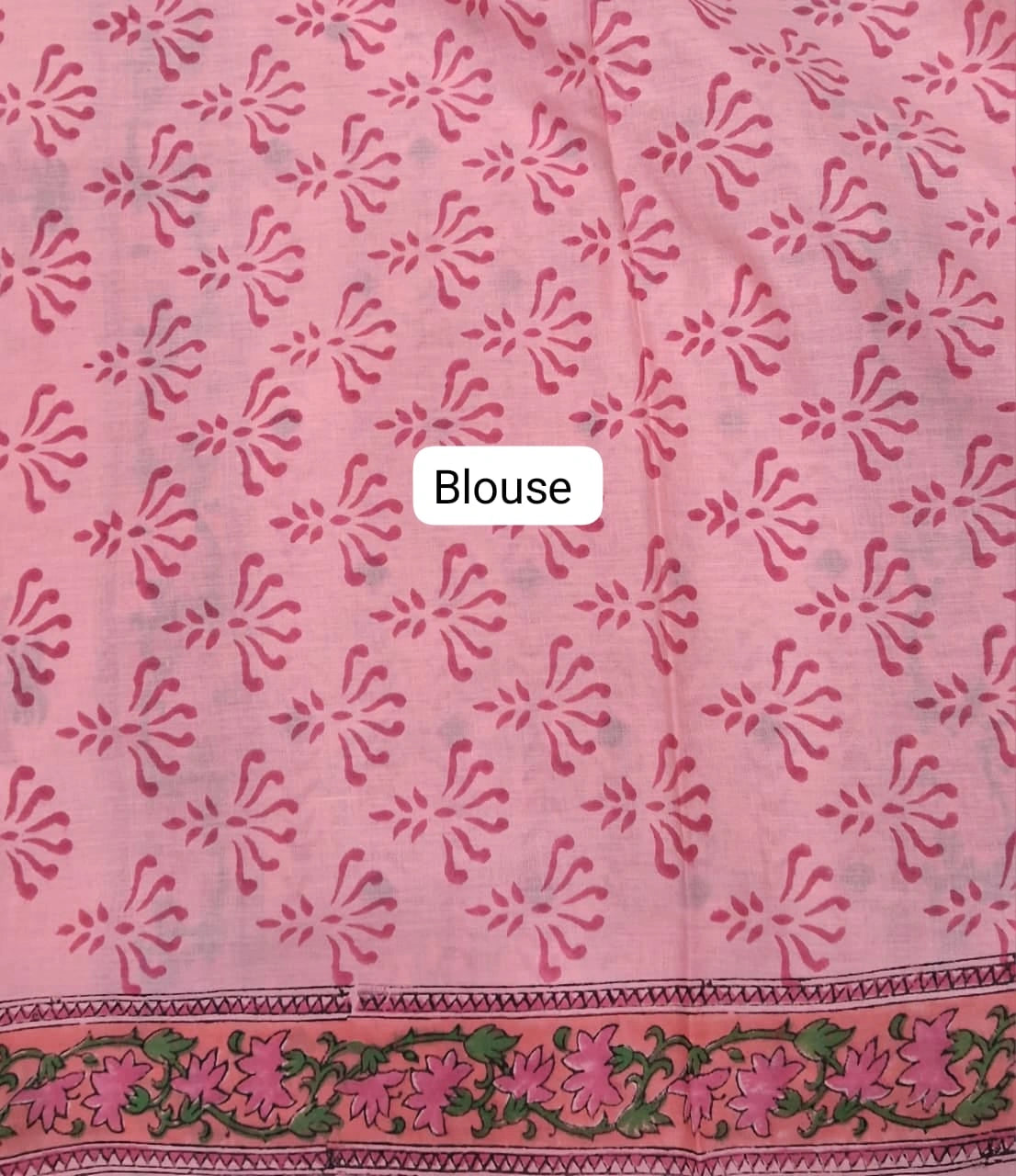 Premium Peach Soft Cotton Saree Blouse