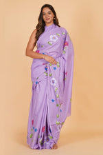Lavender Glow Soft Cotton Saree