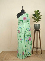 Light Green Soft Cotton Saree