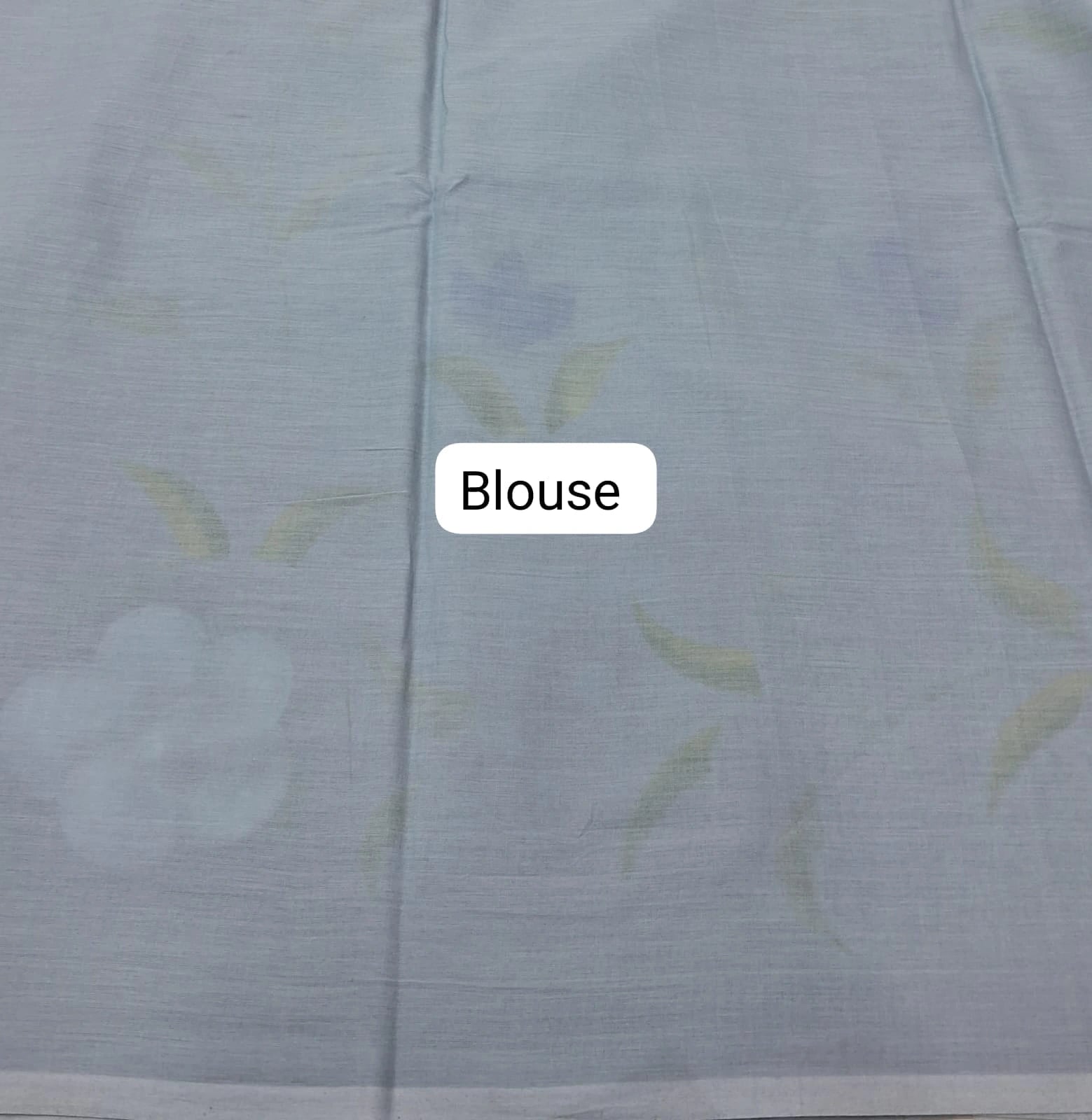 Graceful Slate Blue Soft Cotton Saree Blouse