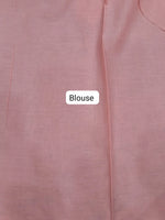 Elegant Peach Soft Cotton Saree Blouse