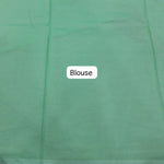 Mint Green Soft Cotton Saree Blouse