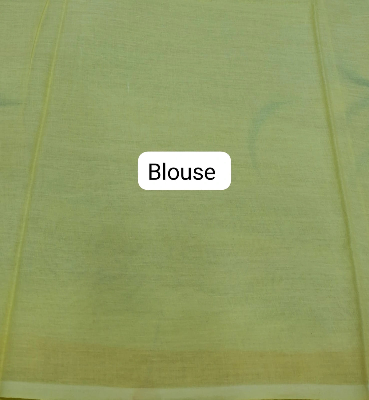 Light yellow soft cotton saree  Blouse