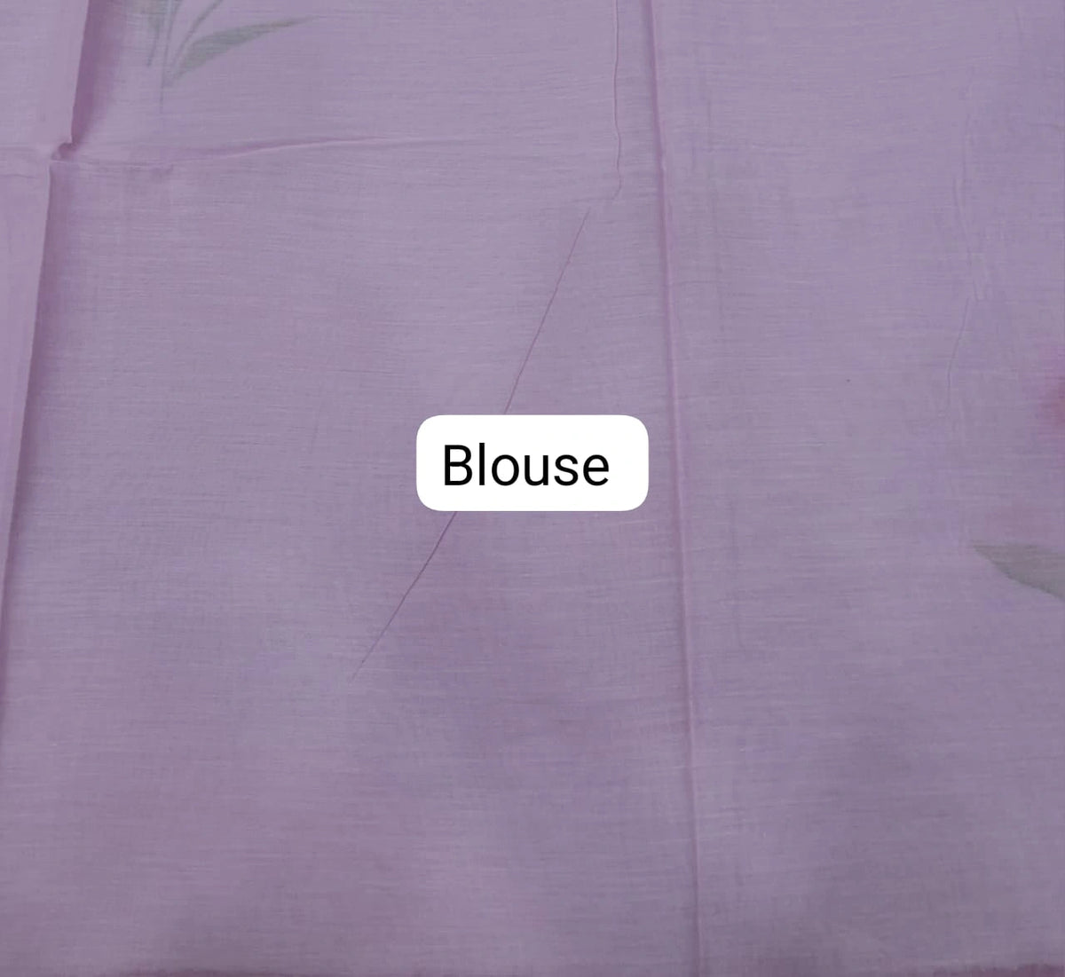 Elegant blush pink soft cotton saree Blouse
