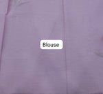 Elegant blush pink soft cotton saree Blouse