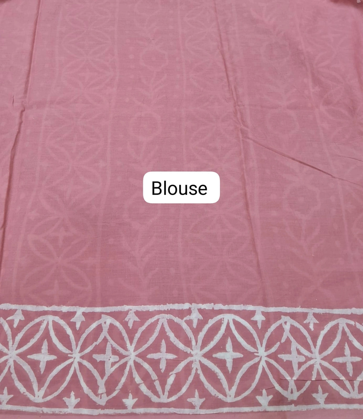 Elegant taupe brown soft cotton saree blouse