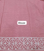 Elegant taupe brown soft cotton saree blouse
