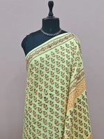 Light yellow Pure soft cotton saree 1
