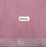 Taupe brown soft cotton saree Blouse