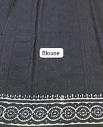 Black soft cotton saree blouse
