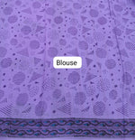 Elegant Lavender soft cotton saree blouse