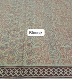 Elegant Light Yellow Cotton Saree  Blouse