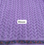 Lavender soft cotton saree Blouse