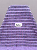 Lavender soft cotton saree pallu