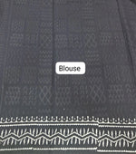 A graceful black soft cotton saree Blouse