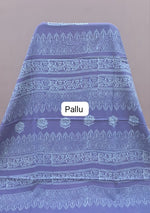 Light lavender Pure soft cotton saree pallu