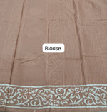 Brown soft cotton saree Blouse