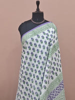 White soft cotton saree 