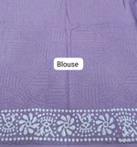 Elegant Light lavender soft cotton saree Blouse
