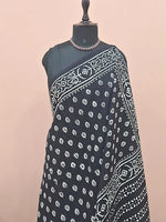 Black Pure soft cotton saree 1