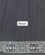 Black Pure soft cotton saree blouse