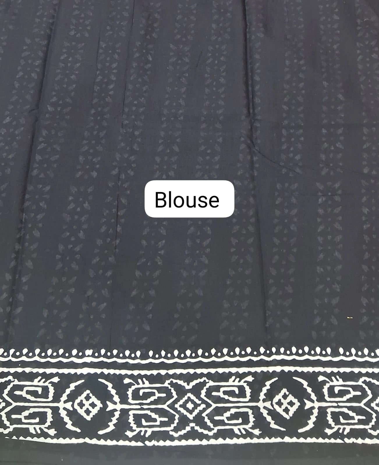 Black Pure soft cotton saree blouse
