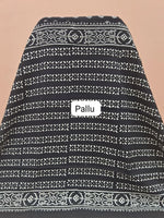 Black Pure soft cotton saree pallu