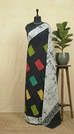 Black Soft Cotton Saree 