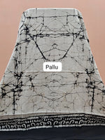 Black Soft Cotton Saree pallu