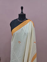 Off-white Soft Cotton Saree 1