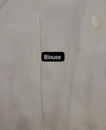 Off-white Soft Cotton Saree blouse