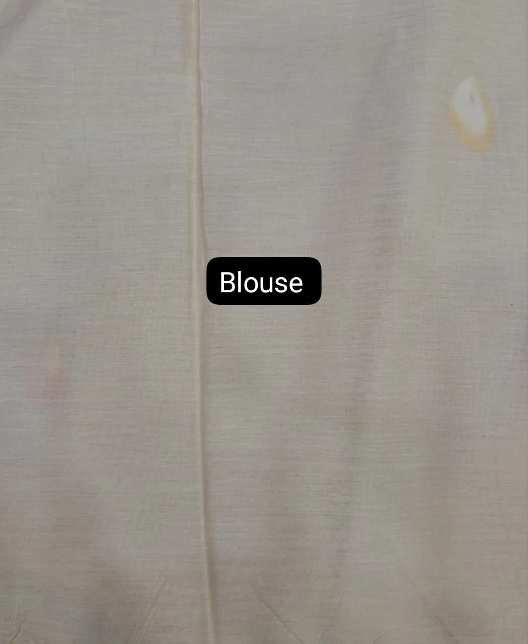 Off-white Soft Cotton Saree blouse