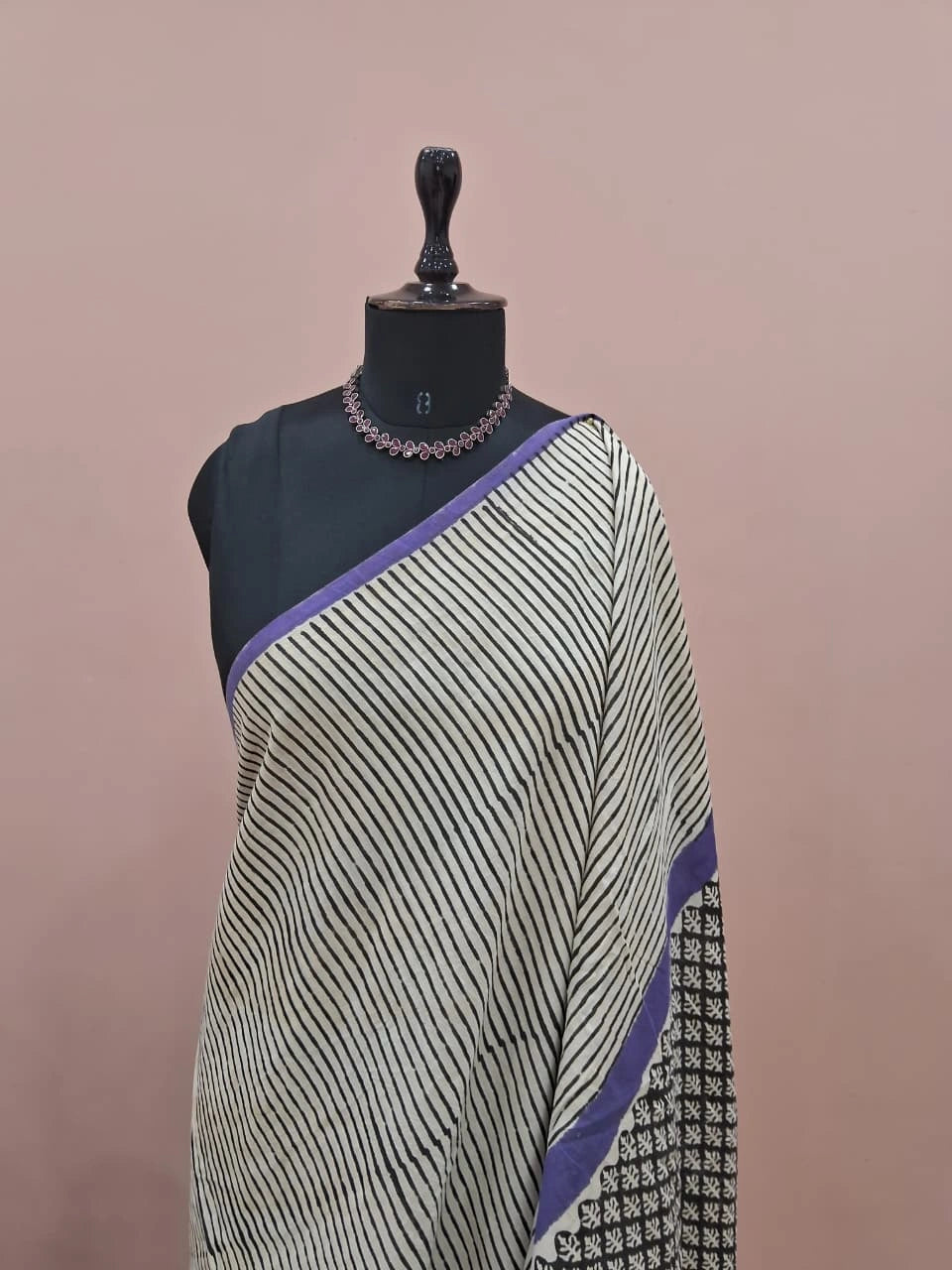 Beige Soft Cotton Saree 1