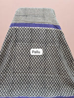 Beige Soft Cotton Saree pallu