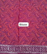 Maroon Soft Cotton Saree blouse