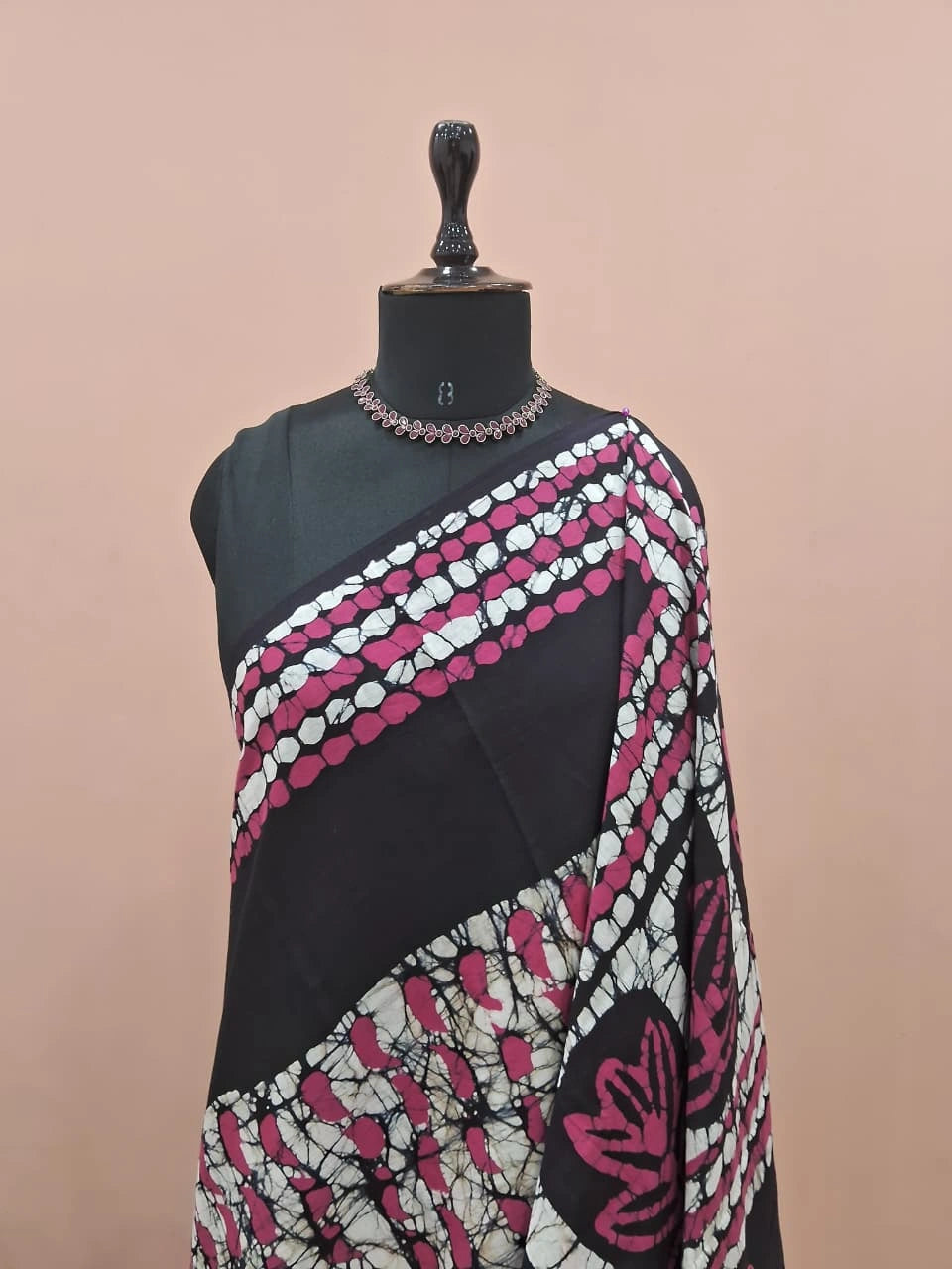 Black Soft Cotton Saree 1