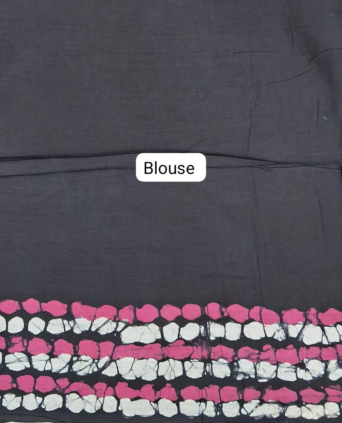 Black Soft Cotton Saree blouse