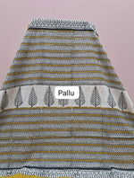 Light Yellow Soft Cotton Saree pallu