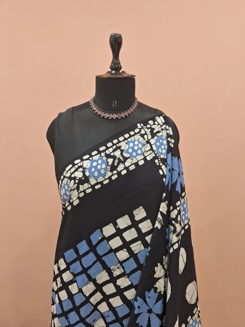 Traditional Black Soft Cotton Saree 1