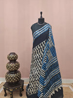 Classic Black Soft Cotton Saree 