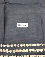 Classic Black Soft Cotton Saree blouse