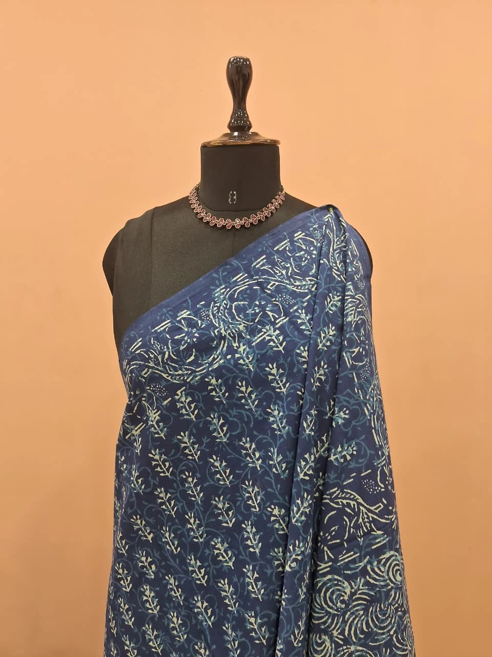 Blue Soft Cotton Saree 1