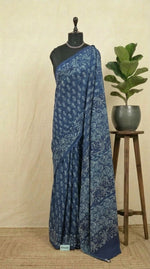Blue Soft Cotton Saree 