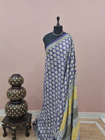 Blue Soft Cotton Saree 